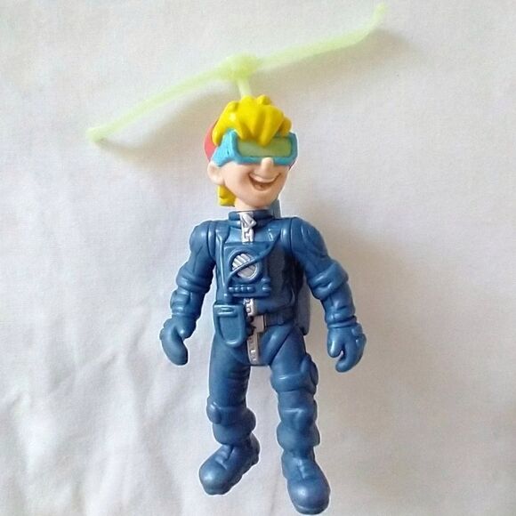 Vintage 1990 Kid Vid Cake Topper Figure Figurine Burger King Propeller Works - Picture 2 of 8